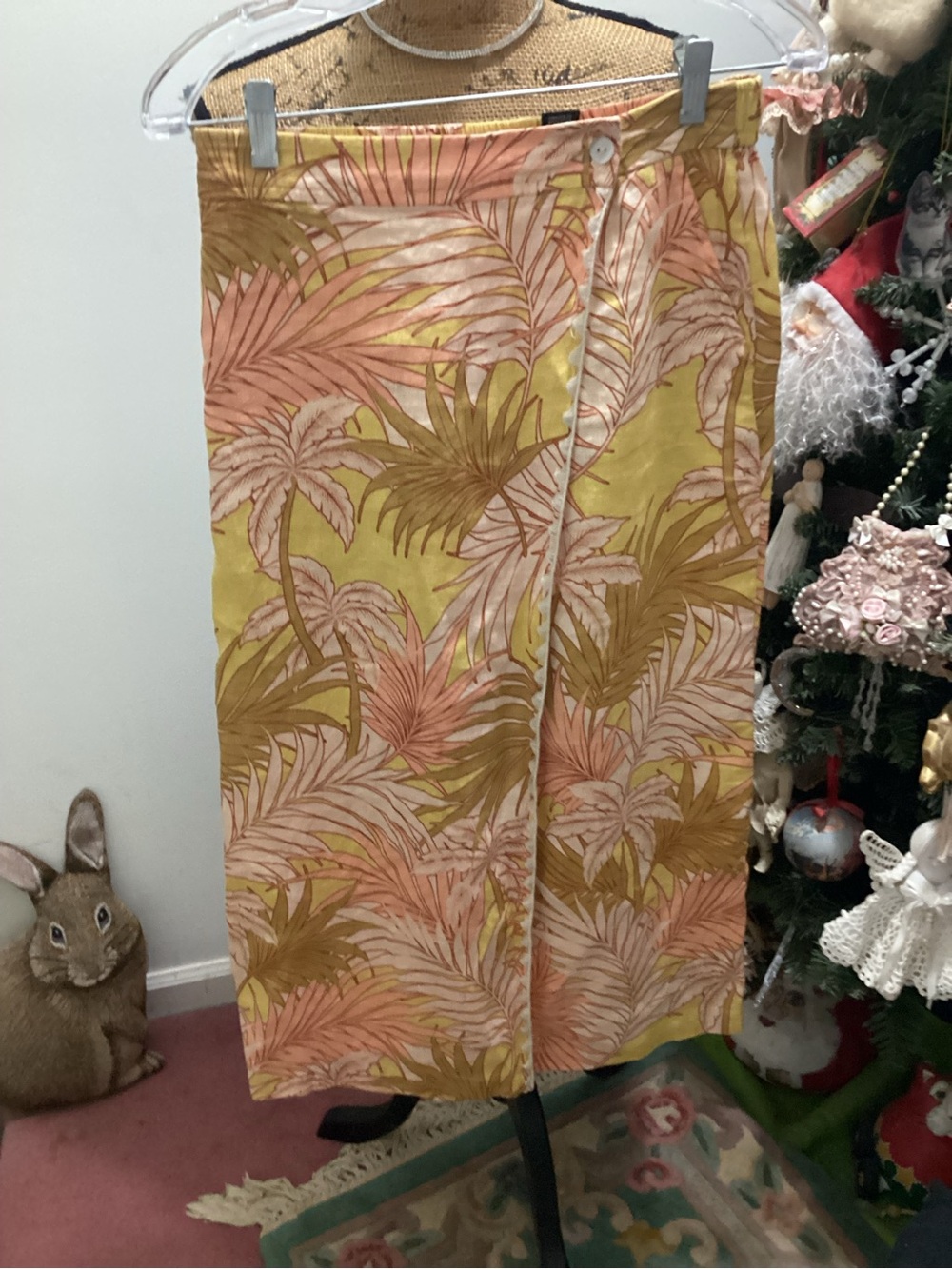 Tahari Linen Skirt